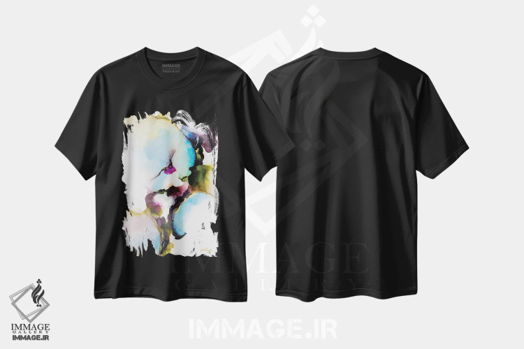 تیشرت مشکی طرح دار رؤیای بیداری اثر جیمی پومرانز | فروشگاه ایماژ
