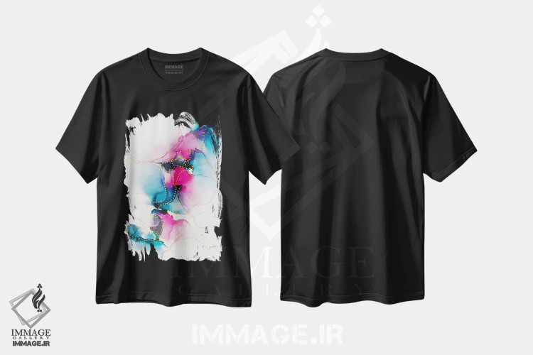 تیشرت مشکی طرح دار هیچ مسیر یگانه ای نیست اثر جیمی پومرانز | immage.ir