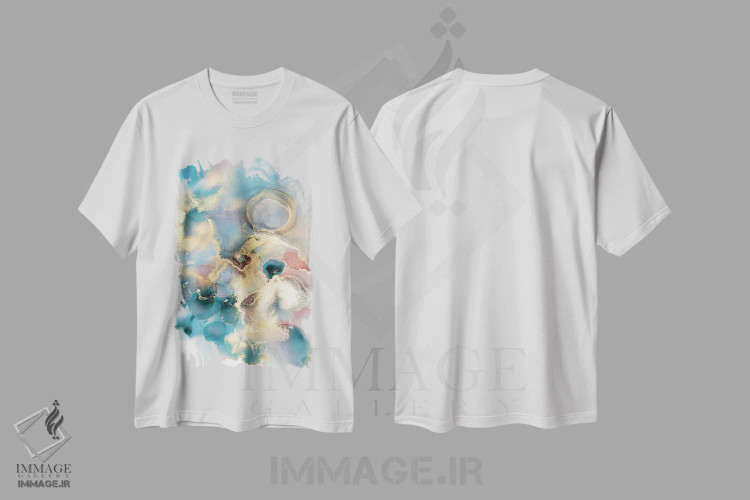 تیشرت سفید طرح دار هرگز تنها اثر جیمی پومرانز | immage.ir