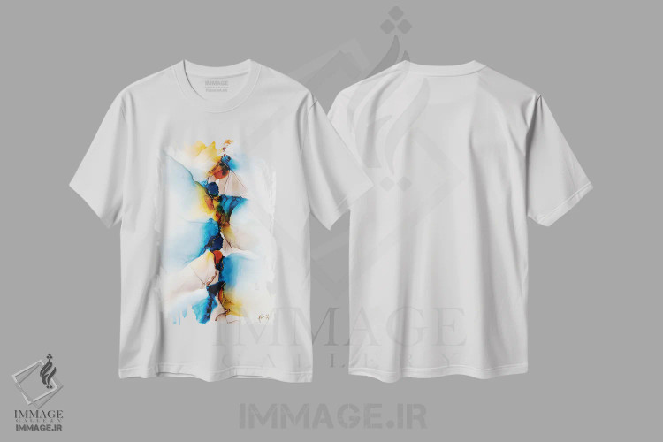 تیشرت سفید طرح دار زمانی که دیوارها فرو می ریزند اثر جیمی پومرانز | فروشگاه ایماژ