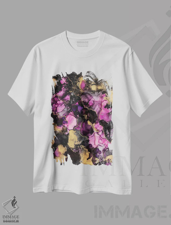 تیشرت سفید طرح دار کالیپسو اثر جیمی پومرانز | immage.ir