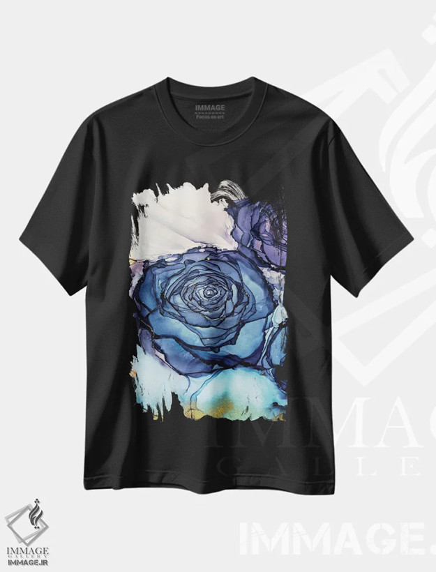 تیشرت مشکی طرح دار آخرین دل دادگی، آبستره اثر جیمی پومرانز | فروشگاه ایماژ