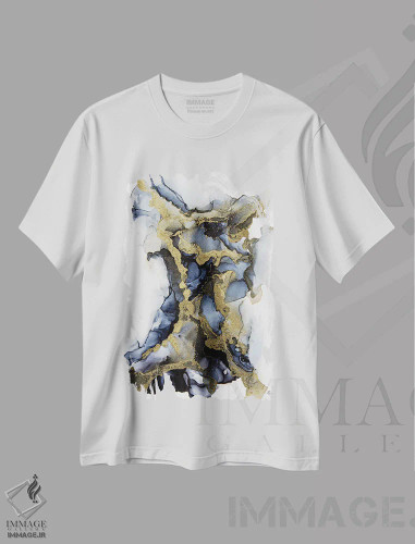 تیشرت سفید طرح دار بیرون از سایه ها اثر جیمی پومرانز | فروشگاه ایماژ