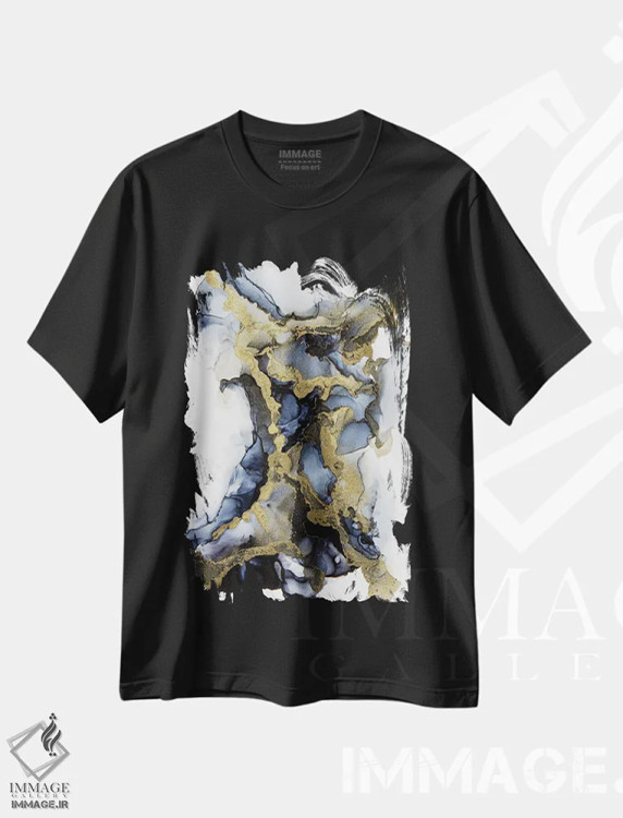 تیشرت مشکی طرح دار بیرون از سایه ها اثر جیمی پومرانز | immage.ir