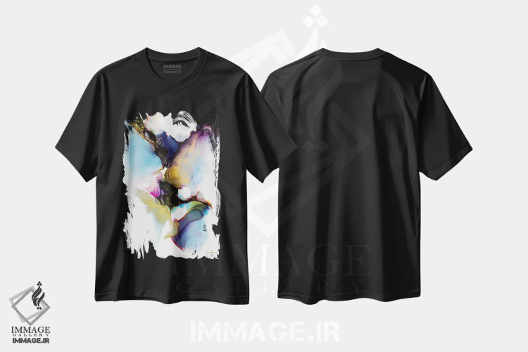 تیشرت مشکی طرح دار با من برقص اثر جیمی پومرانز | immage.ir