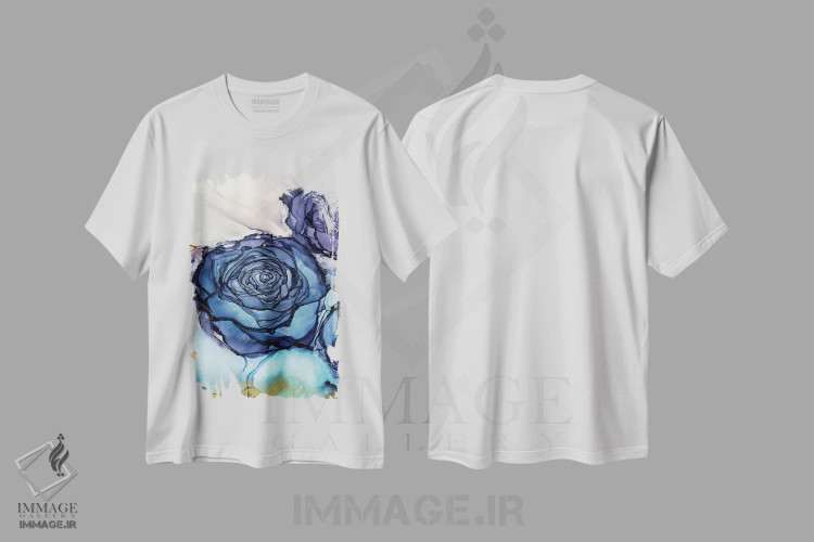 تیشرت سفید طرح دار آخرین دل دادگی، آبستره اثر جیمی پومرانز | immage.ir