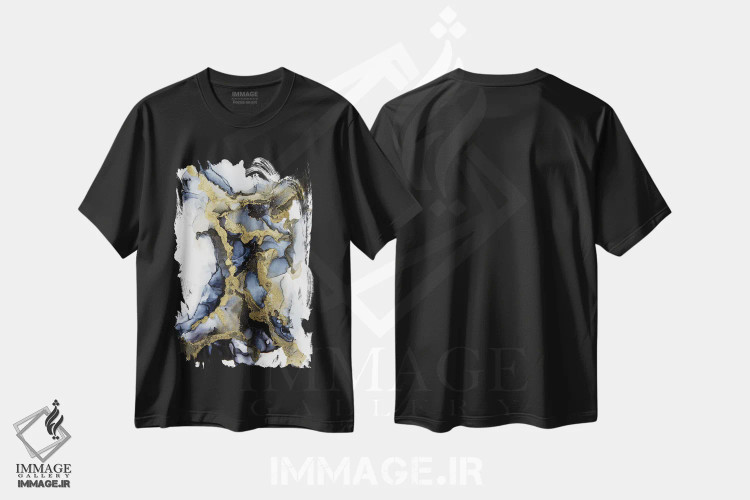 تیشرت مشکی طرح دار بیرون از سایه ها اثر جیمی پومرانز | immage.ir