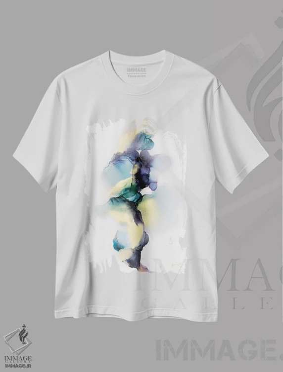 تیشرت سفید طرح دار آرزو کن اثر جیمی پومرانز | immage.ir