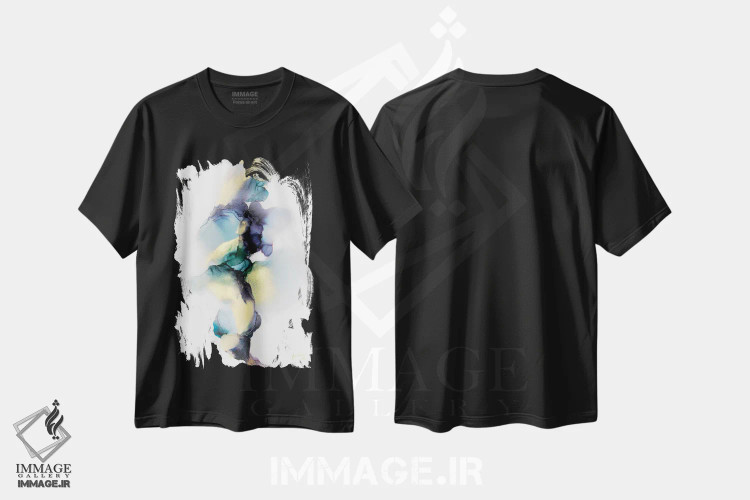 تیشرت مشکی طرح دار آرزو کن اثر جیمی پومرانز | فروشگاه ایماژ