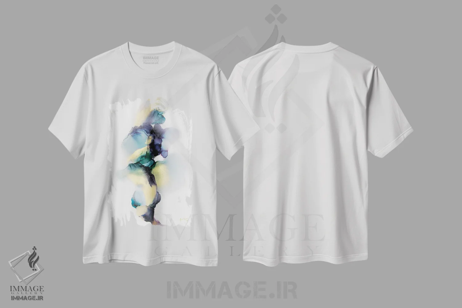 تیشرت سفید طرح دار آرزو کن اثر جیمی پومرانز | immage.ir