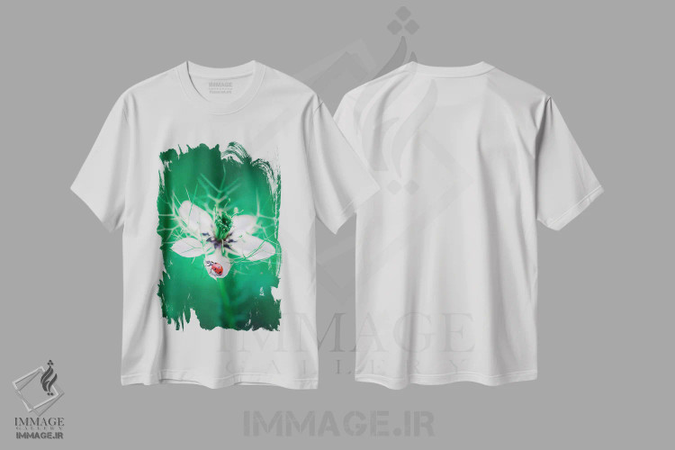 تیشرت سفید طرح دار کفشدوزک قرمز، عکاسی ماکرو اثر جفرسون کاستلاری | immage.ir