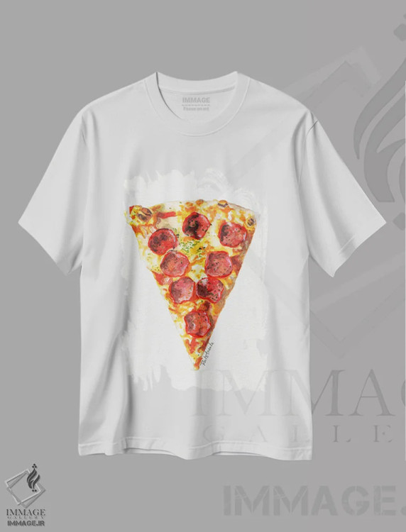 تیشرت سفید طرح دار باید یک بُرش بردارم، هنر دیجیتال اثر جنیفر رداستریک | immage.ir