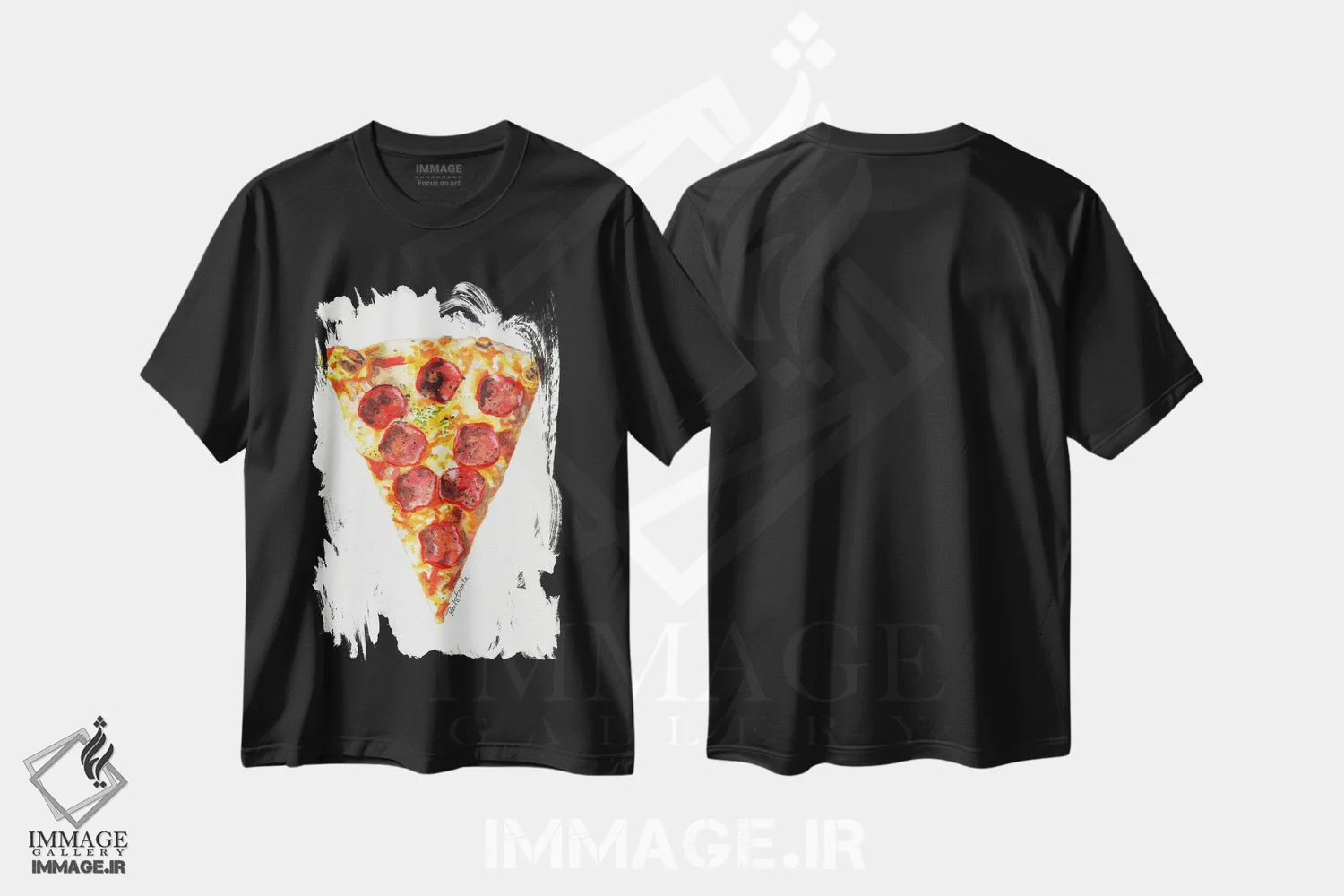 تیشرت مشکی طرح دار باید یک بُرش بردارم، هنر دیجیتال اثر جنیفر رداستریک | فروشگاه ایماژ