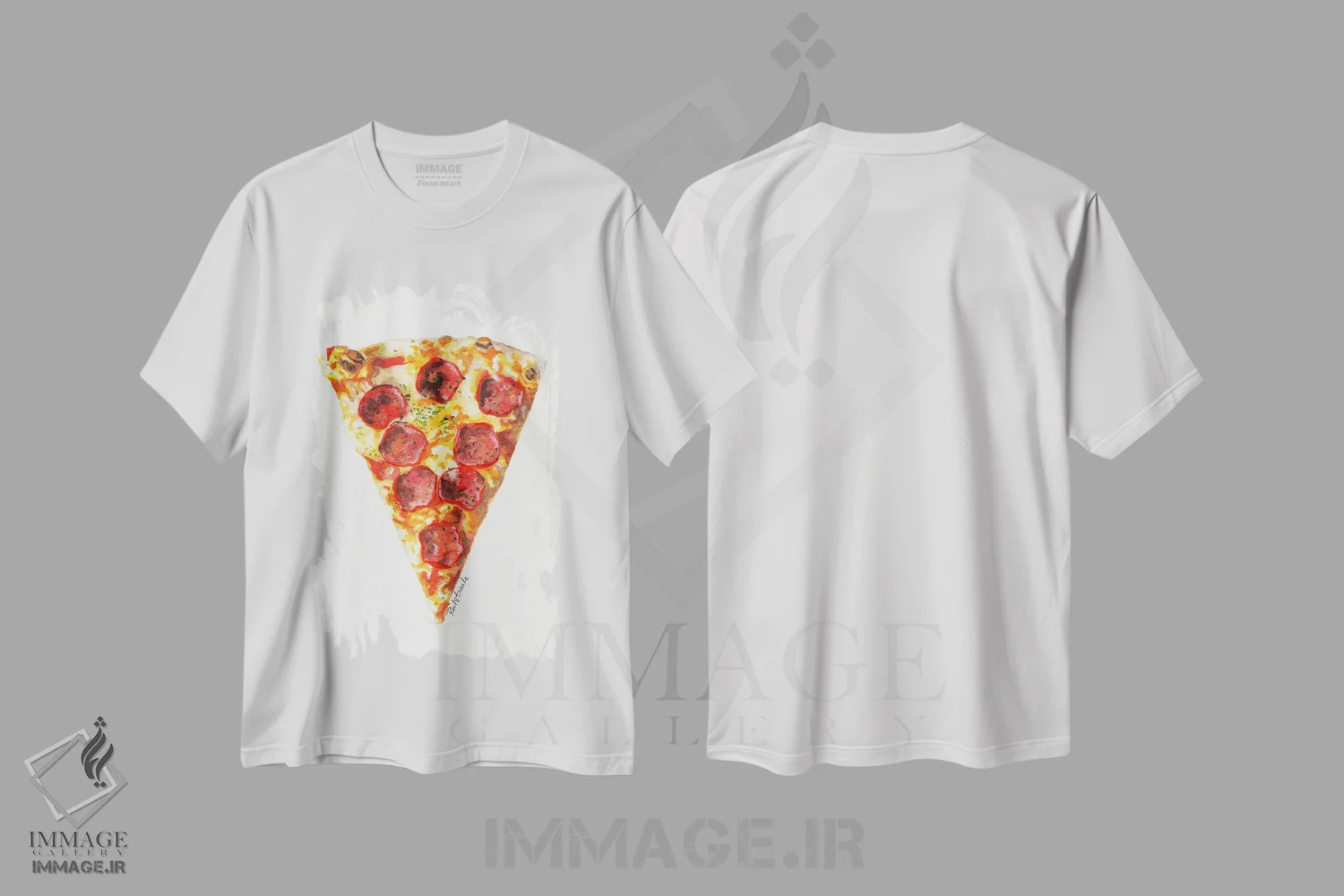 تیشرت سفید طرح دار باید یک بُرش بردارم، هنر دیجیتال اثر جنیفر رداستریک | immage.ir
