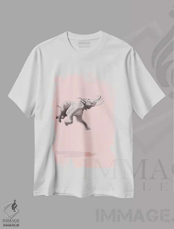 تیشرت سفید طرح دار شناور چون پرنده اثر جیسون رتلیف | فروشگاه ایماژ