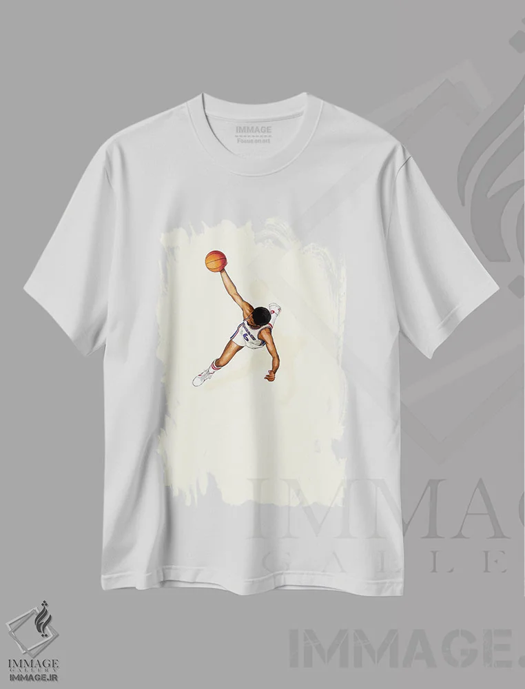 تیشرت سفید طرح دار مسافران مکرر دکتر جی، هنر آمریکایی آفریقایی تبار اثر جیسون رتلیف | immage.ir