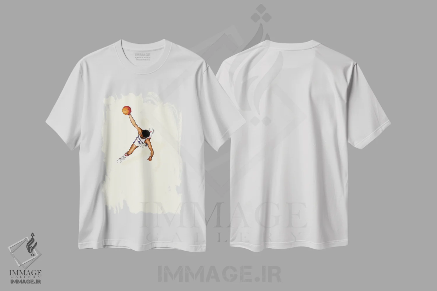 تیشرت سفید طرح دار مسافران مکرر دکتر جی، هنر آمریکایی آفریقایی تبار اثر جیسون رتلیف | immage.ir