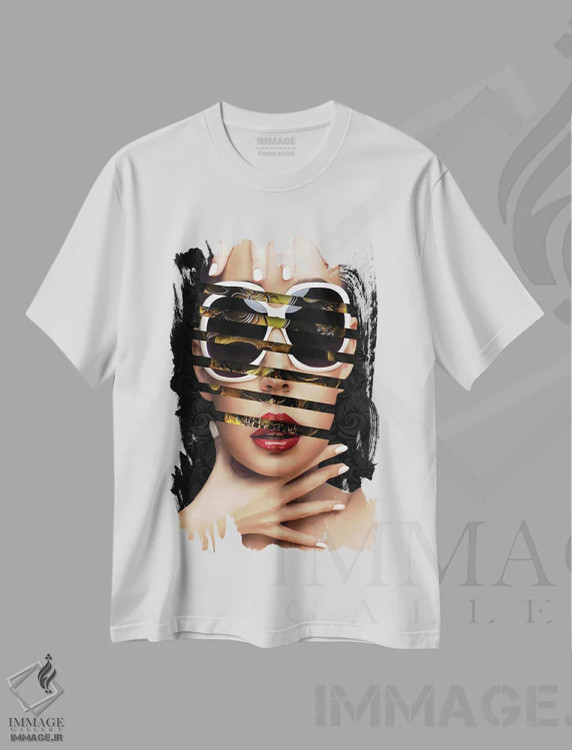 تیشرت سفید طرح دار پوست جمجمه، هنر دیجیتال اثر یان رافائل | immage.ir