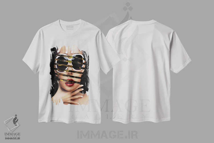 تیشرت سفید طرح دار پوست جمجمه، هنر دیجیتال اثر یان رافائل | immage.ir