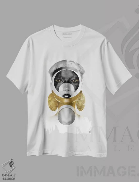 تیشرت سفید طرح دار آئوروم، دکوراسیون جایگزین اثر جولیو روسی | immage.ir