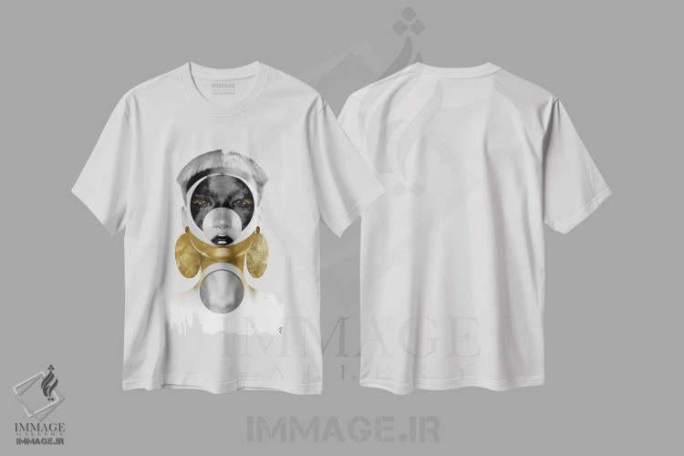 تیشرت سفید طرح دار آئوروم، دکوراسیون جایگزین اثر جولیو روسی | immage.ir