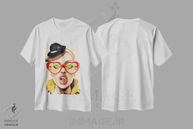 تیشرت سفید طرح دار واو، دکوراسیون جایگزین اثر جولیو روسی | فروشگاه ایماژ