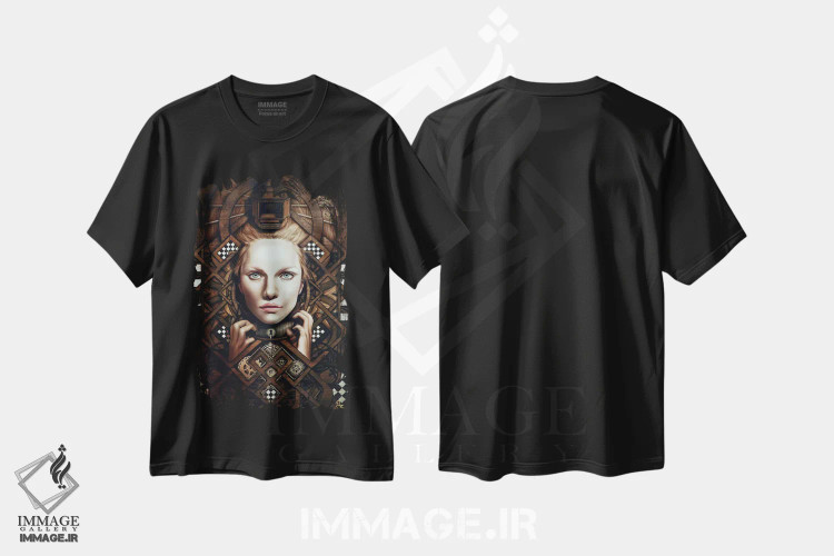 تیشرت مشکی طرح دار پیش از آنکه دیر شود، هنر دیجیتال اثر جولیو روسی | immage.ir