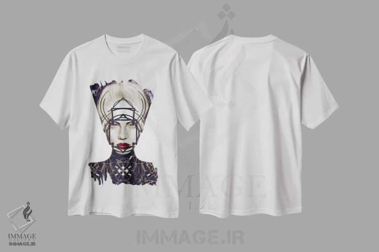 تیشرت سفید طرح دار جدایی، دکوراسیون جایگزین اثر جولیو روسی | immage.ir