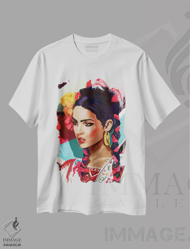 تیشرت سفید طرح دار مکزیک، تزئینی اثر جولیو روسی | immage.ir