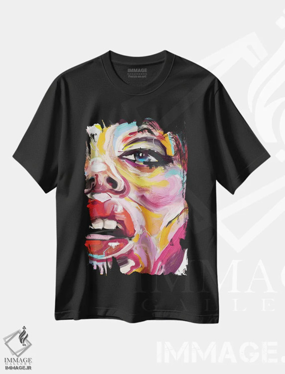 تیشرت مشکی طرح دار درخشان چهار، هنر دیجیتال اثر جولیو روسی | immage.ir