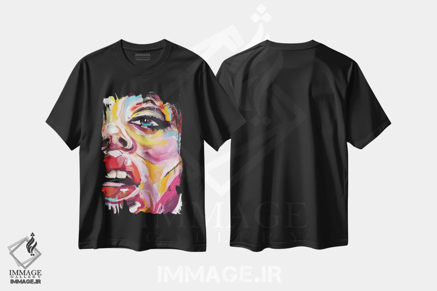 تیشرت مشکی طرح دار درخشان چهار، هنر دیجیتال اثر جولیو روسی | immage.ir