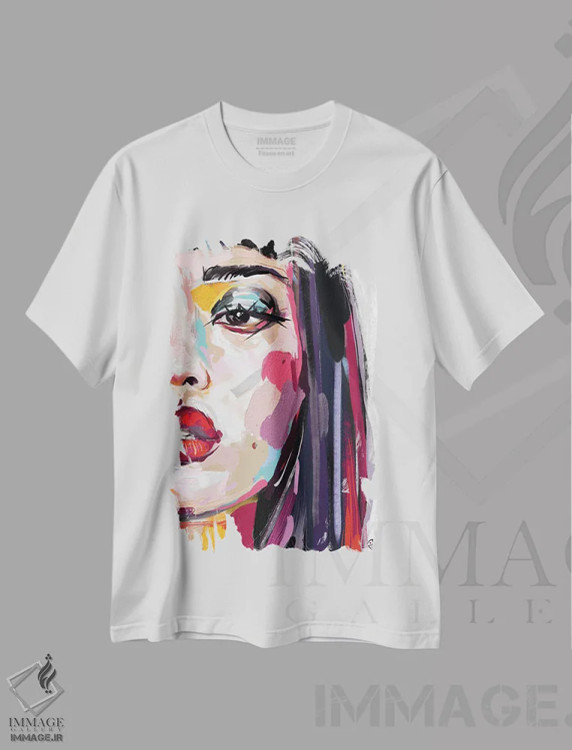 تیشرت سفید طرح دار درخشان هفت، هنر دیجیتال اثر جولیو روسی | immage.ir