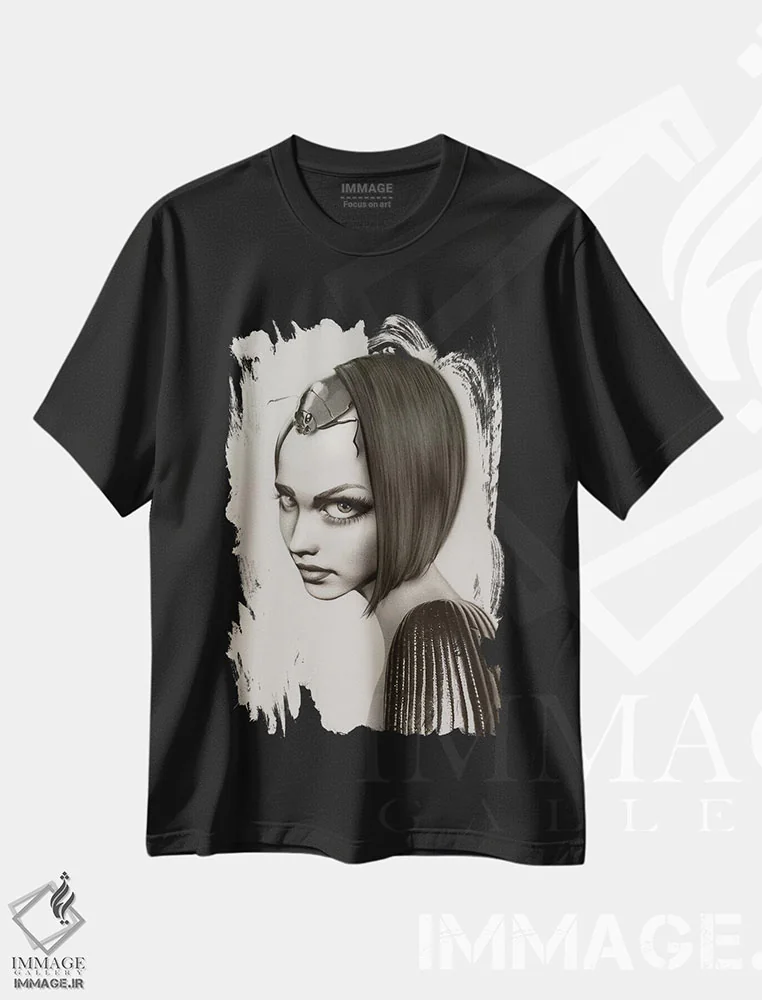 تیشرت مشکی طرح دار حشره شکل یک، هنر دیجیتال اثر جولیو روسی | immage.ir