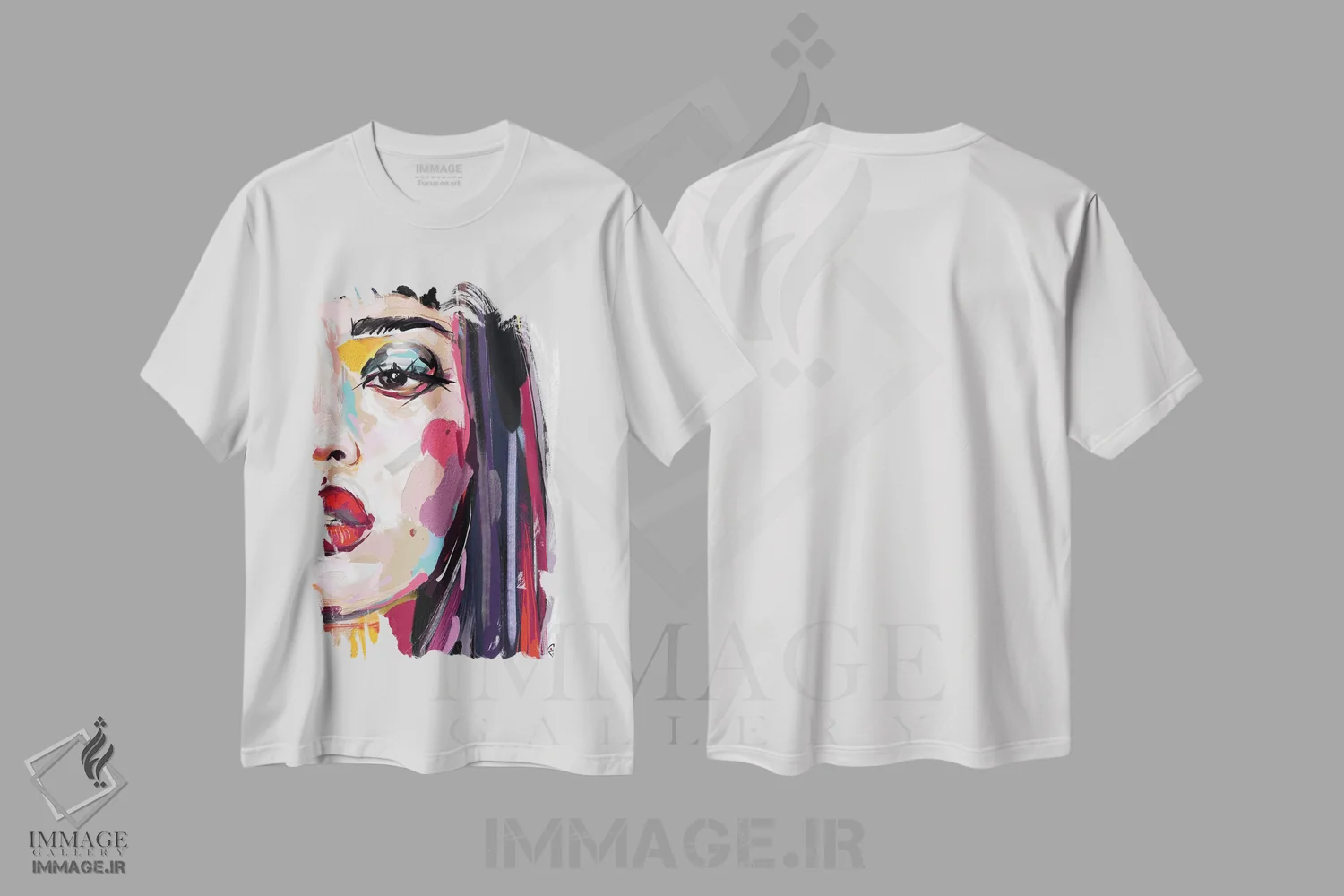 تیشرت سفید طرح دار درخشان هفت، هنر دیجیتال اثر جولیو روسی | immage.ir