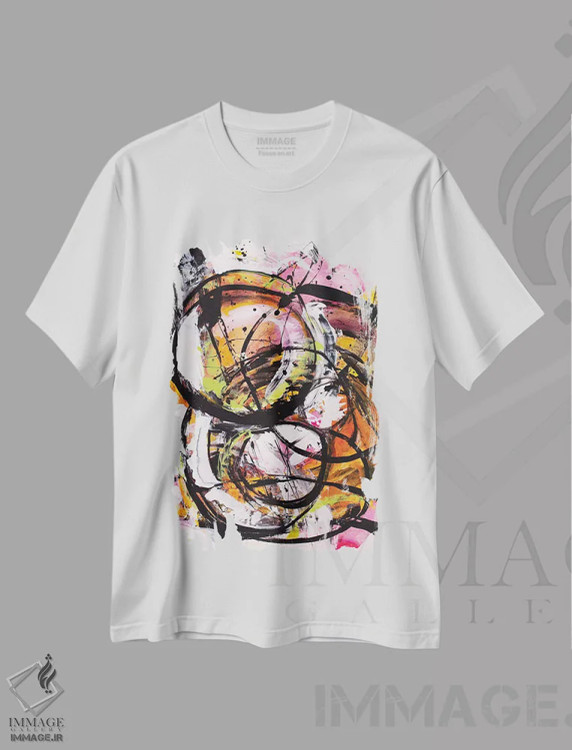 تیشرت سفید طرح دار به سوی درِ باز اثر جود رمِدیوس | فروشگاه ایماژ