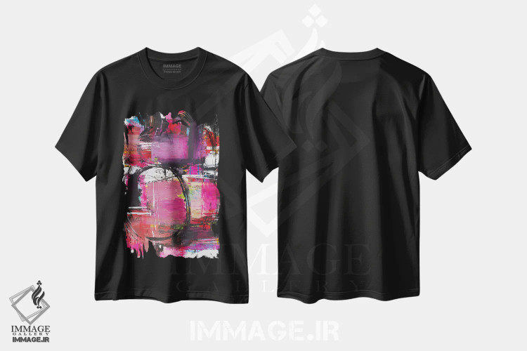 تیشرت مشکی طرح دار مسیرهای پرسه زن اثر جود رمِدیوس | فروشگاه ایماژ
