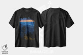 تیشرت مشکی طرح دار غروب از دور، مدیوم اثر عکاسی جاناتان راس | فروشگاه ایماژ
