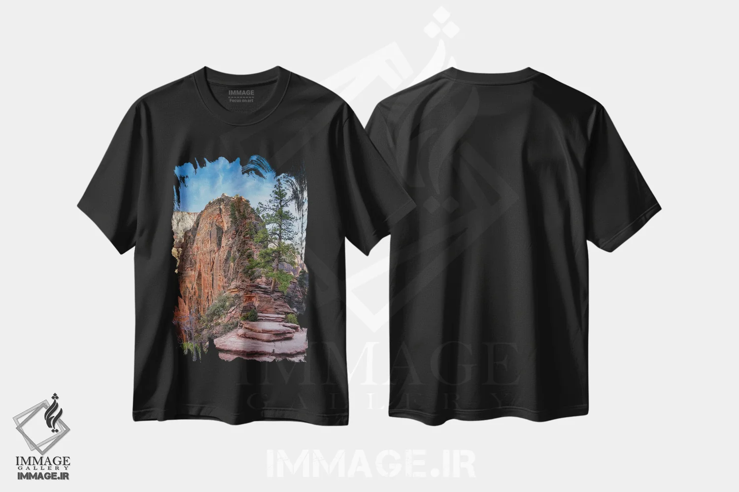 تیشرت مشکی طرح دار انجلس لندینگ، مدیوم اثر عکاسی جاناتان راس | immage.ir