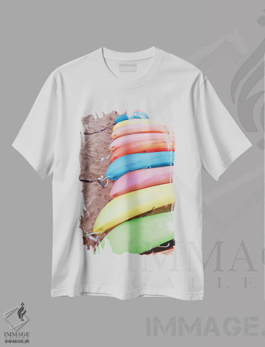 تیشرت سفید طرح دار کایاک ها I، دکور کلبه و لژ اثر خیرو رودریگز | فروشگاه ایماژ