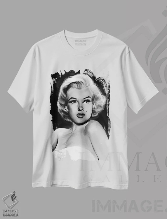 تیشرت سفید طرح دار مرلین پری مانند، تزئینی اثر جری مایکلز | فروشگاه ایماژ