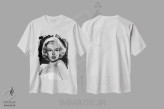 تیشرت سفید طرح دار مرلین پری مانند، تزئینی اثر جری مایکلز | فروشگاه ایماژ