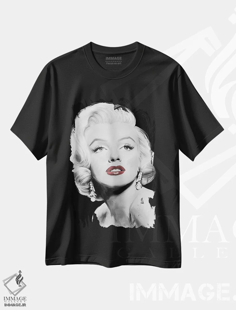 تیشرت مشکی طرح دار گرد و غبار ستاره ای، تزئینی اثر جری مایکلز | فروشگاه ایماژ