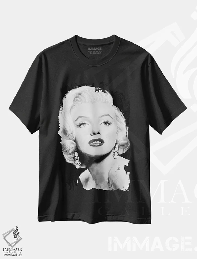 تیشرت مشکی طرح دار B&W,گرد و غبار ستاره ای، تزئینی اثر جری مایکلز | immage.ir