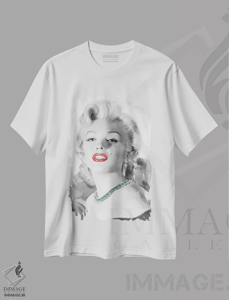 تیشرت سفید طرح دار بهترین دوست دخترها، تزئینی اثر جری مایکلز | immage.ir