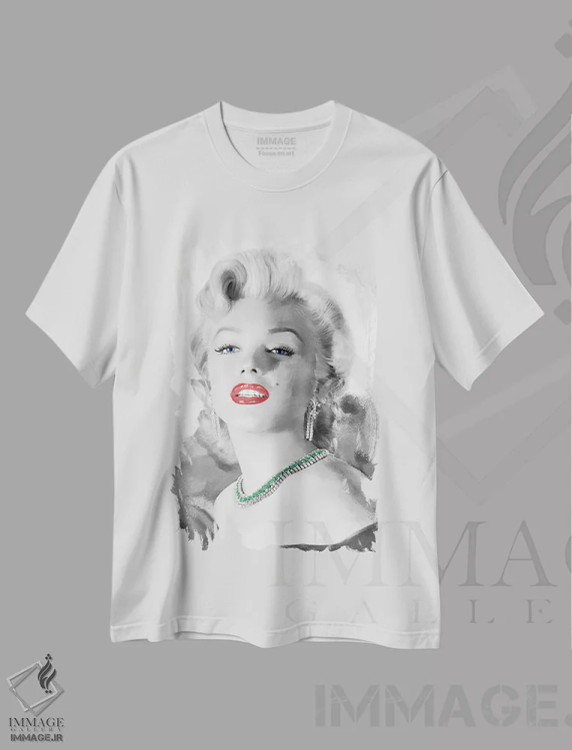 تیشرت سفید طرح دار بهترین دوست دخترها، تزئینی اثر جری مایکلز | immage.ir
