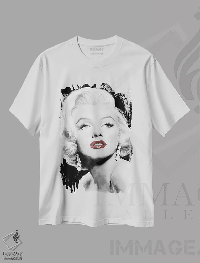 تیشرت سفید طرح دار گرد و غبار ستاره ای، تزئینی اثر جری مایکلز | immage.ir