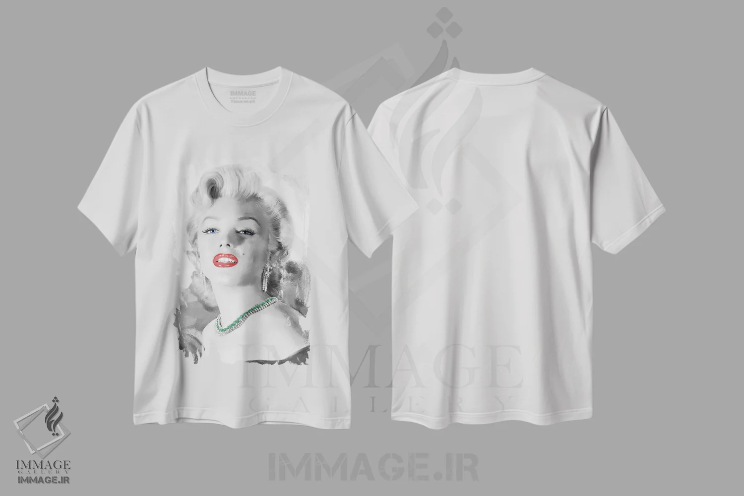 تیشرت سفید طرح دار بهترین دوست دخترها، تزئینی اثر جری مایکلز | immage.ir