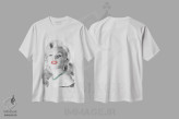 تیشرت سفید طرح دار بهترین دوست دخترها، تزئینی اثر جری مایکلز | immage.ir