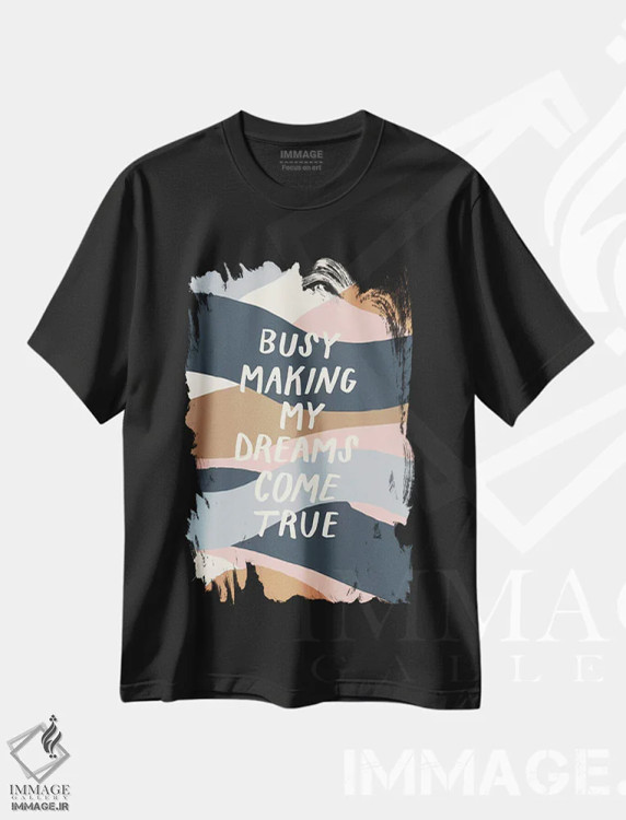تیشرت مشکی طرح دار تو کارهای بزرگی انجام خواهی داد ۲، تزئینی اثر جسیکا بروگینک | فروشگاه ایماژ