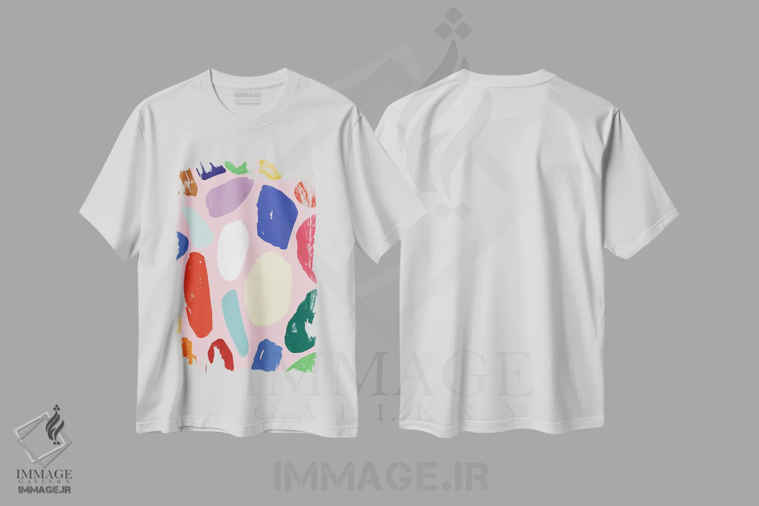 تیشرت سفید طرح دار روشن و جسور ۱ اثر جسیکا بروگینک | immage.ir